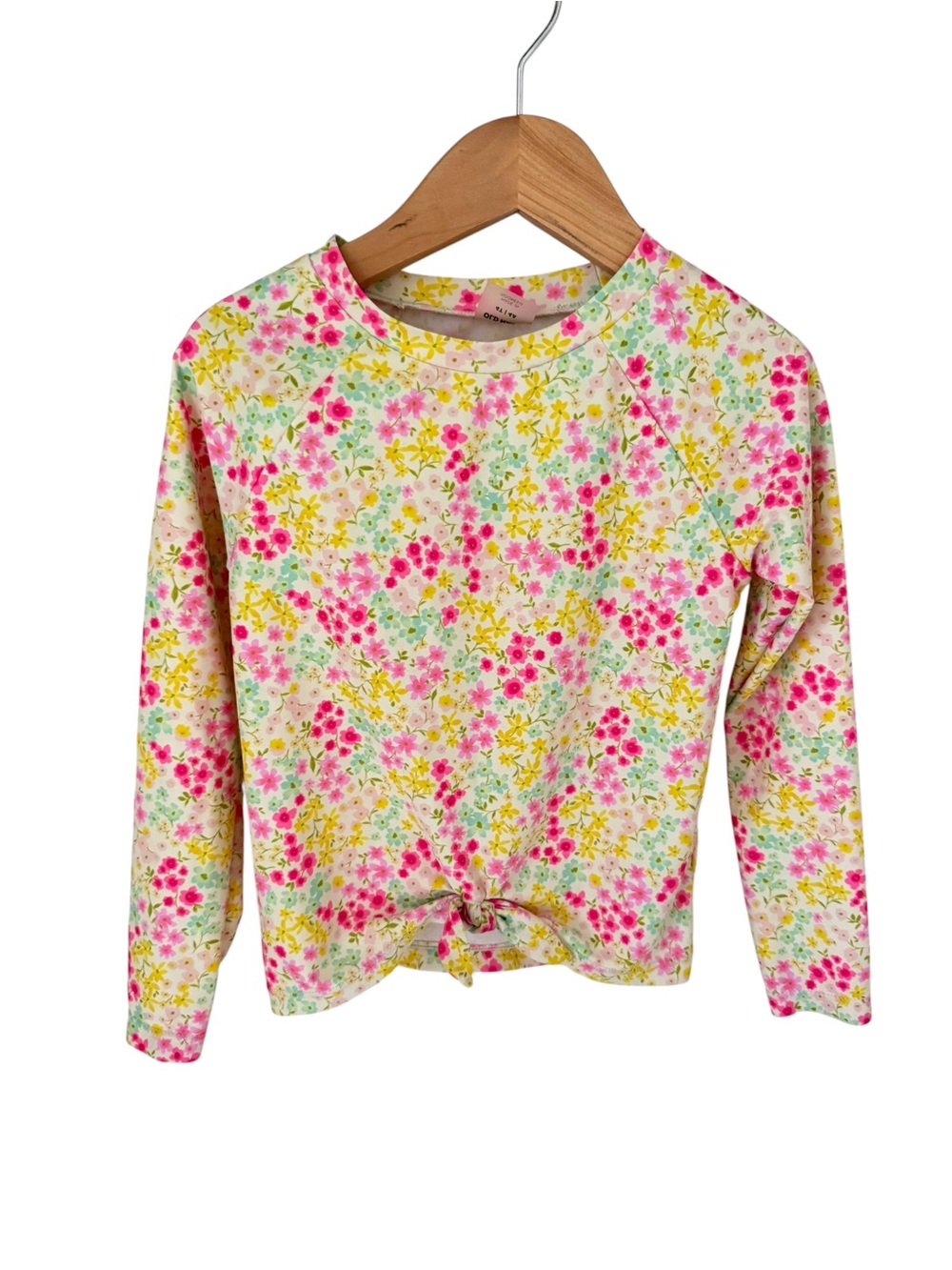 Old Navy Girls Floral Long-Sleeve Rashguard 4T